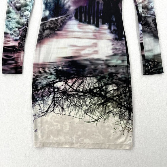 MARY KATRANTZOU Dress Womes Small Black Long Sleeve Misty Maria Night time - Picture 7 of 16